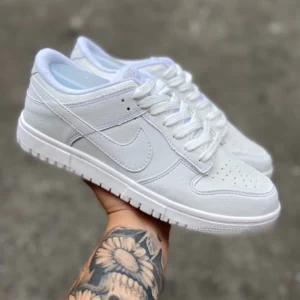 DUNK BRANCO LUXO COURO